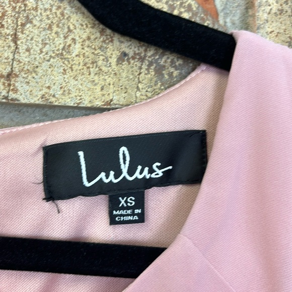 Lulus Pink Ruffle Sleeve Mini Dress XS - Picture 4 of 7